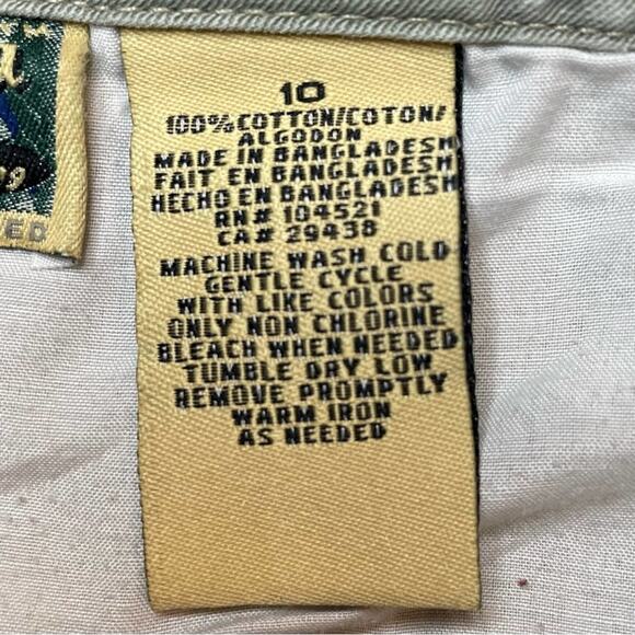 LA CABANA Y2K GORP CARGO COTTON PANTS STRAIGHT UTILITY POCKET CREAM KHAKI 10 - Picture 5 of 6